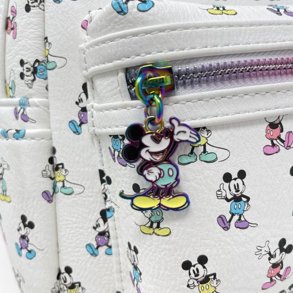 Loungefly Exclusive Pastel Rainbow Mickey Mouse Poses Mini-Backpack main image 5
